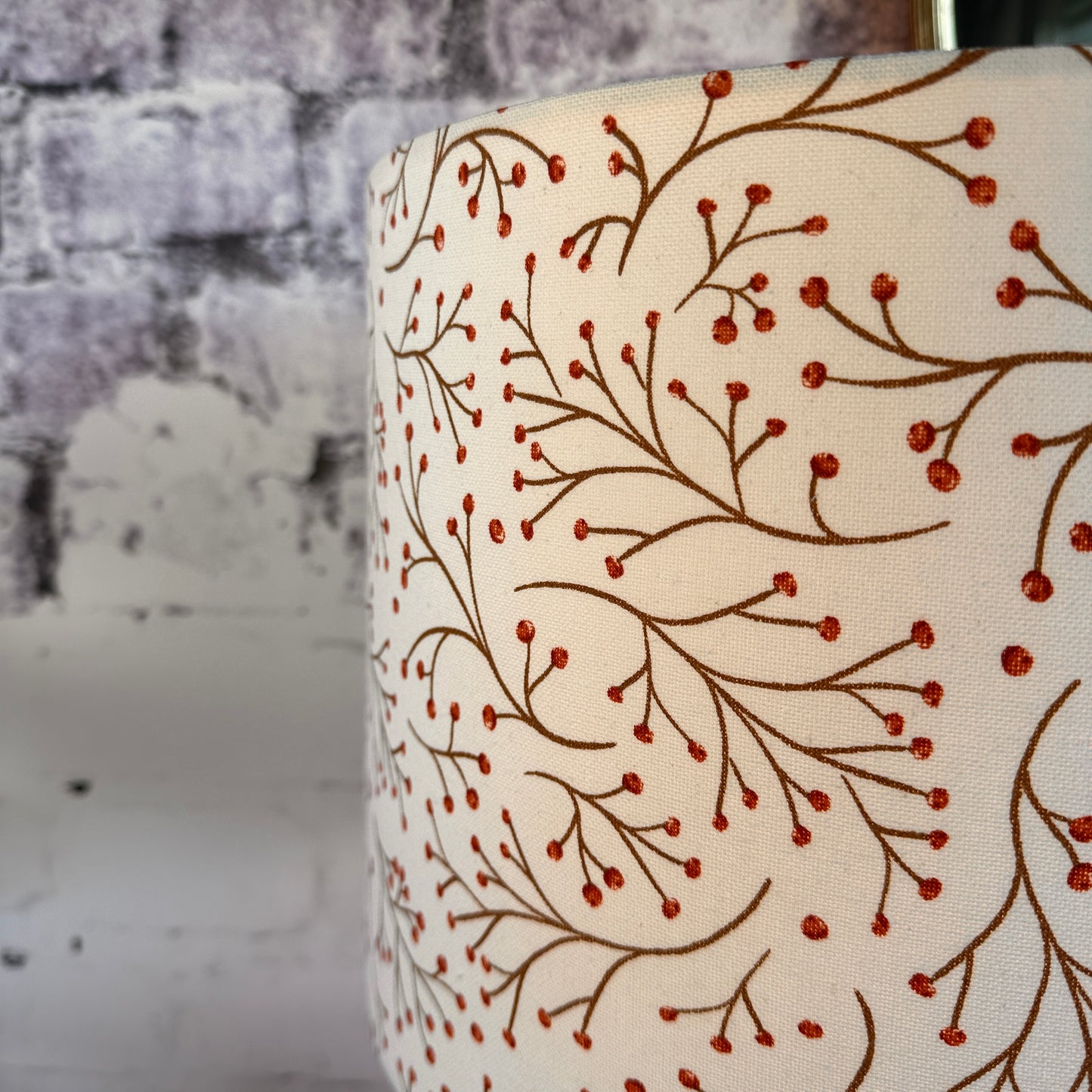 NIEUW!!! LAMPENKAP TAKJE MET RODE BESJES