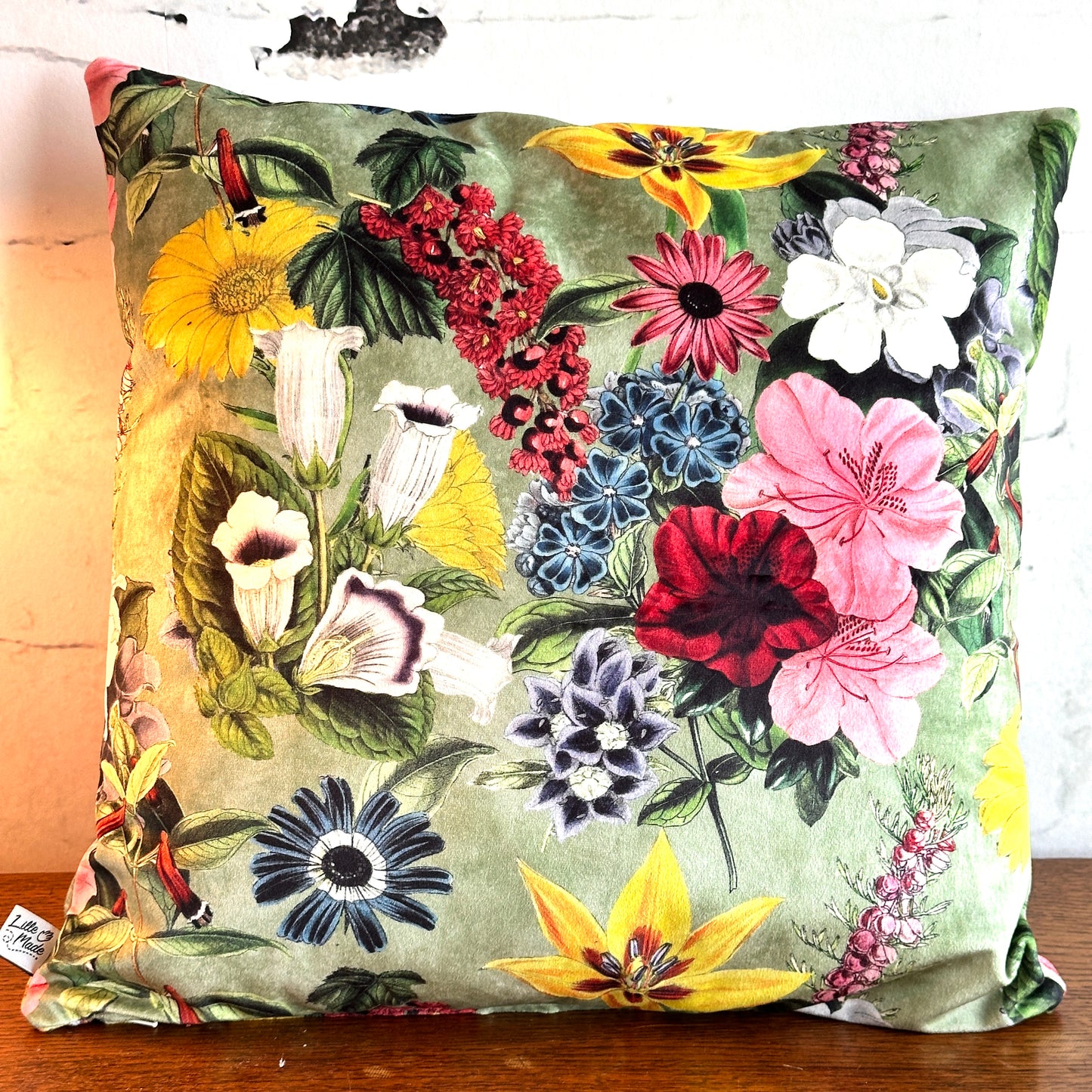 LAMPENKAP BLOEMEN ENGELSE TUIN VELOURS