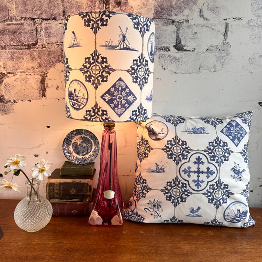 KUSSEN DELFTS BLAUW TEGELTJE