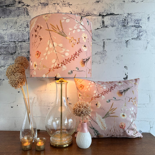 LAMPENKAP ROMANTISCHE DROOGBLOEMEN