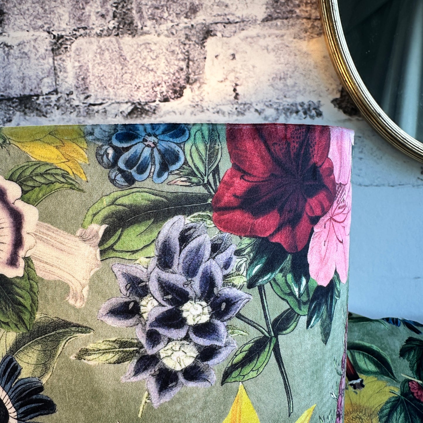 LAMPENKAP BLOEMEN ENGELSE TUIN VELOURS