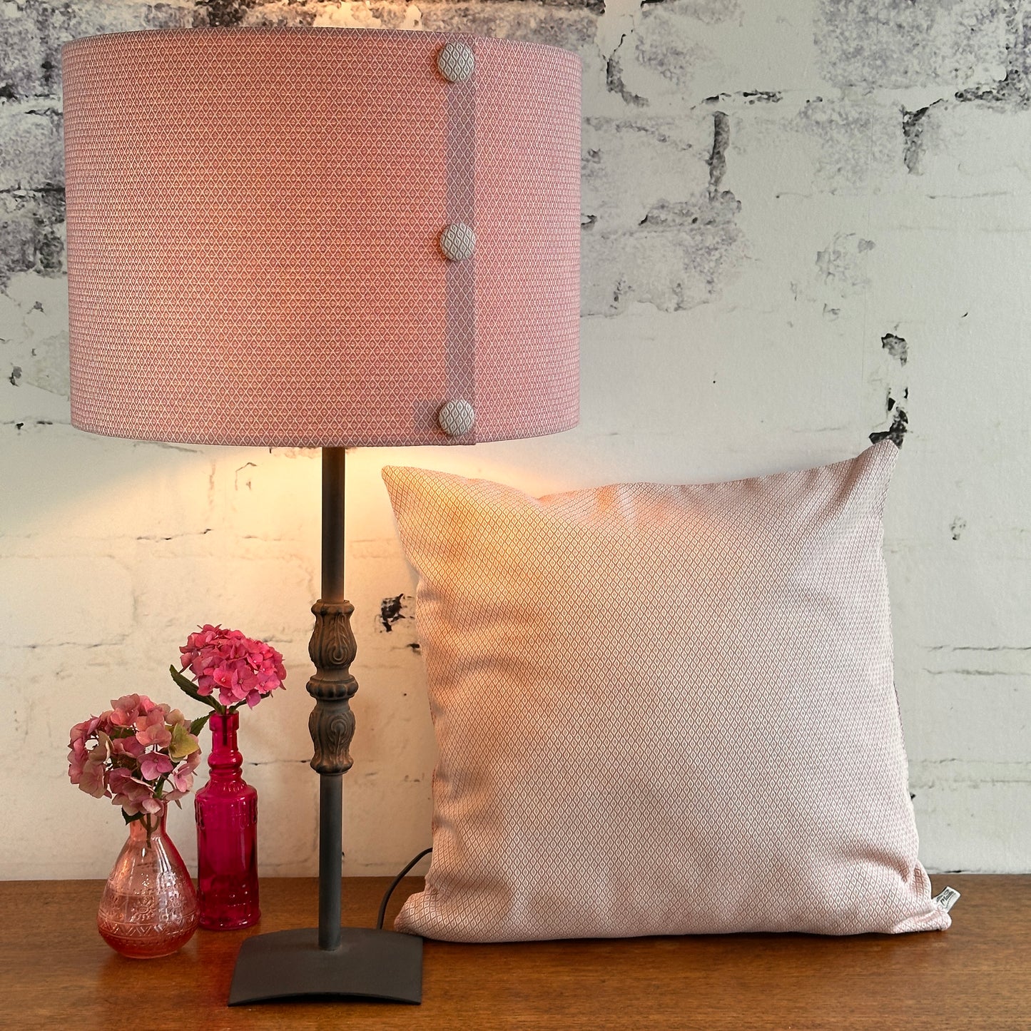 LAMPENKAP ROZE DIAMANT