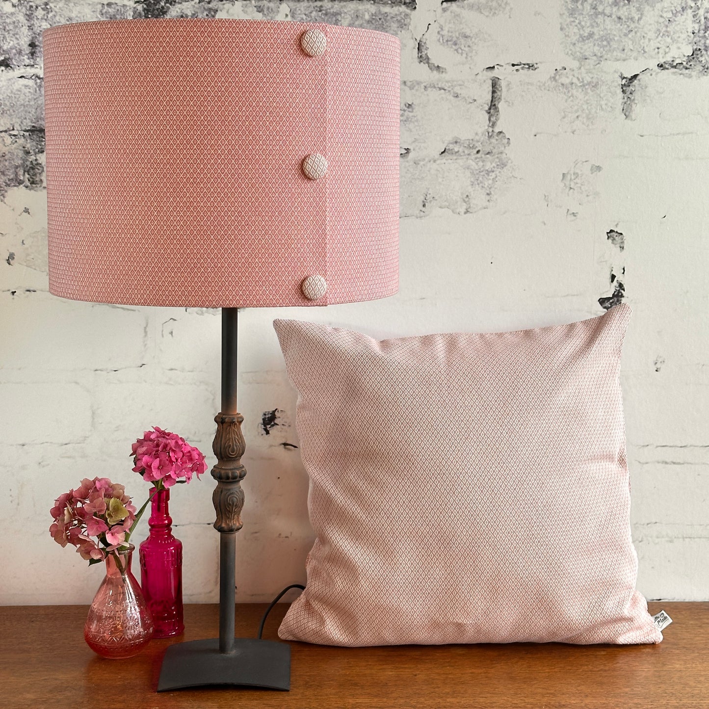 LAMPENKAP ROZE DIAMANT