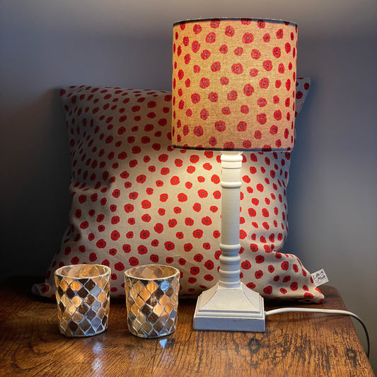 LAMPENKAP KLEINE RODE KLAPROOSJES